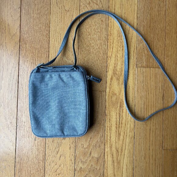 Vera Bradley CARBON GRAY Microfiber Mini Hipster Crossbody Bag - Picture 2 of 5